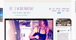 Desktop Screenshot of katmartinartist.com